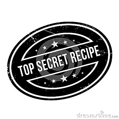 Top Secret Recipe rubber stamp Stock Photo