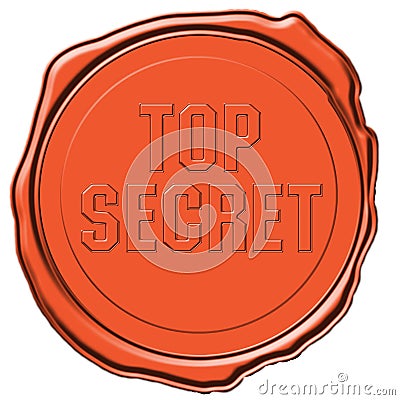 Top secret seal Stock Photo