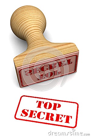 Top secret stamp Stock Photo