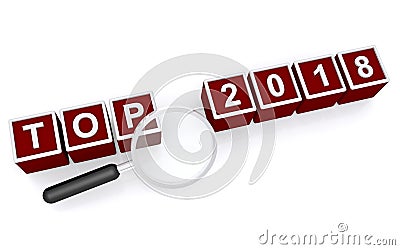 Top 2018 sign Stock Photo