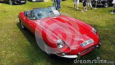 Vintage Sports Cars, Jaguar E Type Editorial Stock Photo