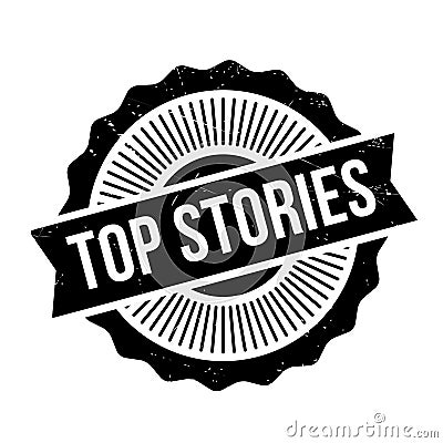 Top Stories rubber stamp Stock Photo