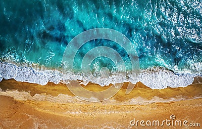 Top view aerial photo from flying drone. Stock Photo