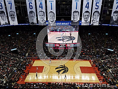 Toronto Raptors at Scotiabank Arena Editorial Stock Photo
