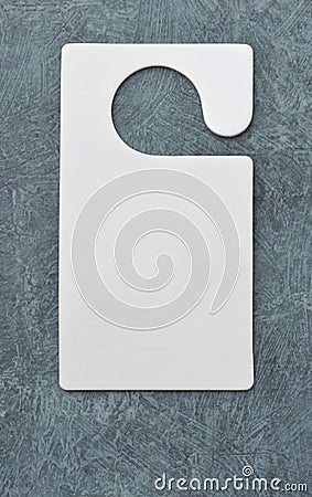 Top view of blank paper fragrance tag Stock Photo