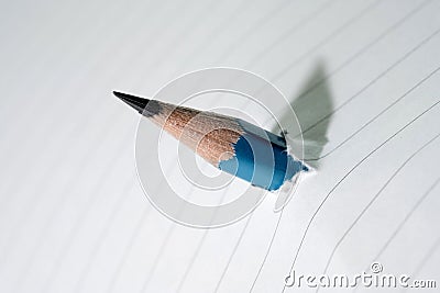 Top view of businessman blank notebook business document black Stock Photo