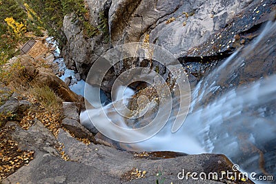 Top view of Chasm Falls Stock Photo