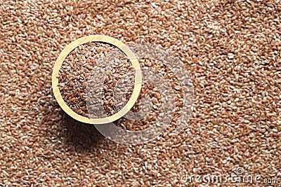 Top view of Chia seeds in a bowl with copy space, Healthy eating concept Stock Photo