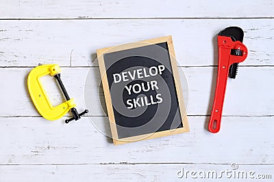 Develop your skills Stock Photo