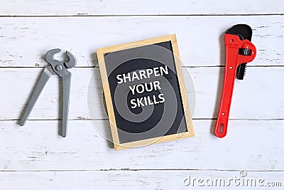 Sharpen your skills Stock Photo