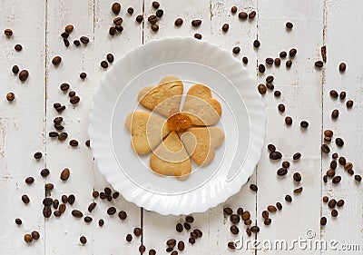 Top view of earth shape biscuits Stock Photo