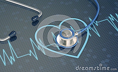 Concept of heart health Stock Photo