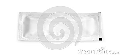 Top view of an empty plastic snack bag Stock Photo