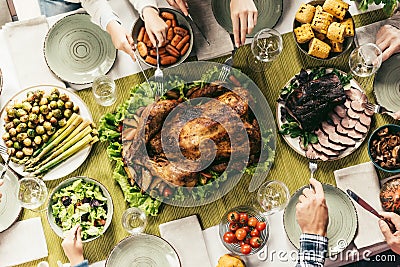 thanksgiving dinner Stock Photo