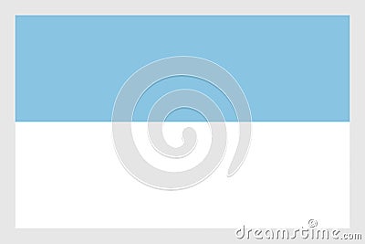 Top view of flag Valle del Cauca Colombia. Colombian patriot and travel concept. no flagpole. Plane design, layout. Flag Stock Photo