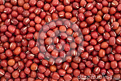 Top view of a heap of adzuki beans Stock Photo