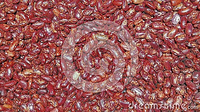 Top view of a heap of red beans Stock Photo
