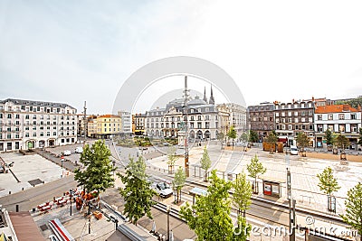 Clermont-Ferrand city in France Stock Photo