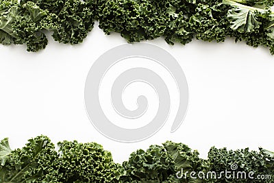 Top view kale salad with copy space. High quality and resolution beautiful photo concept Stock Photo