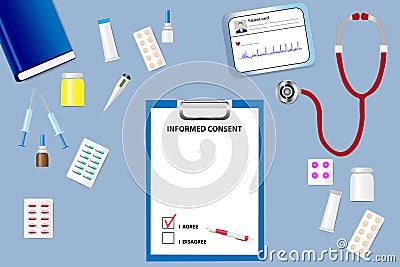 Informed consent concept vector Vector Illustration