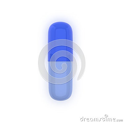 Top view. Medicine capsules on the white background Stock Photo