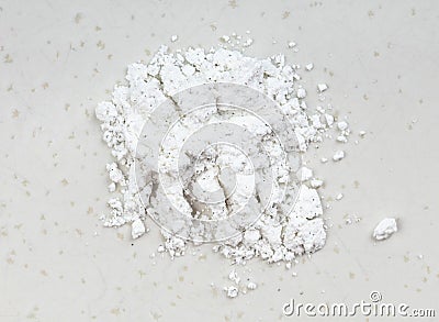Top view of pile of vanilla sugar close up on gray Stock Photo