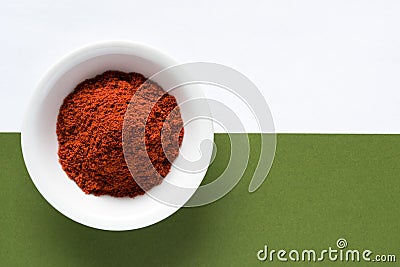 Smoked Paprika in a Bowl Stock Photo