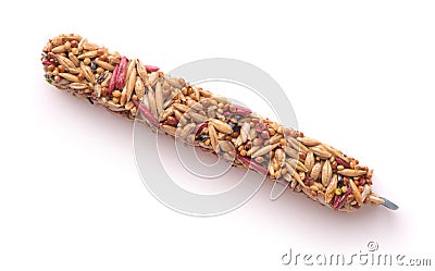 Top view of rodents grain snack bar Stock Photo