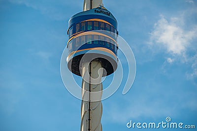 Top view of Sky Tower at Seaworld 62. Editorial Stock Photo