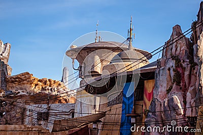 Top view of Star Wars Galaxys Edge at Hollywood Studios 106. Editorial Stock Photo