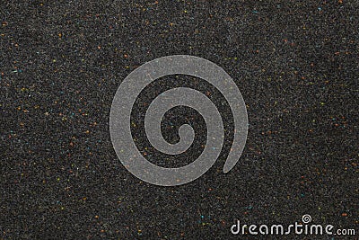 Top view of black wool fabric with colorful tiny dots Stock Photo