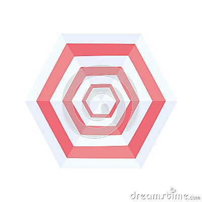 top view umbrella Vector Illustration