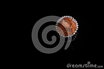 top view on useful organic handmade chocolate candy Stock Photo