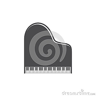 Top view of vintage piano Stock Photo