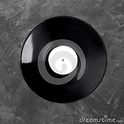 top view vinyl disk Stock Photo