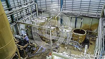 Top view water plant inthe factory Stock Photo