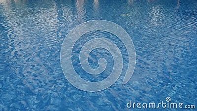 Top View of the Water in the Swimming Pool. Abstract Blue Background ...