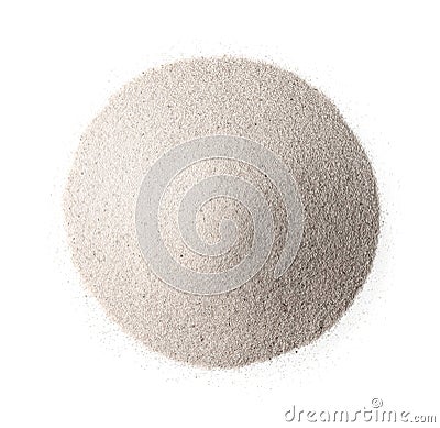 Top view of white silica sand Stock Photo