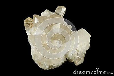 Topaz, quartz and feldspar minerals Stock Photo