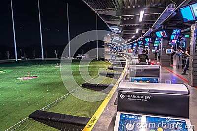Topgolf entertainment action sport venue in charlotte north carolina Editorial Stock Photo