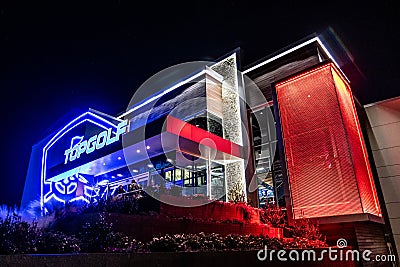 Topgolf entertainment action sport venue in charlotte north carolina Editorial Stock Photo