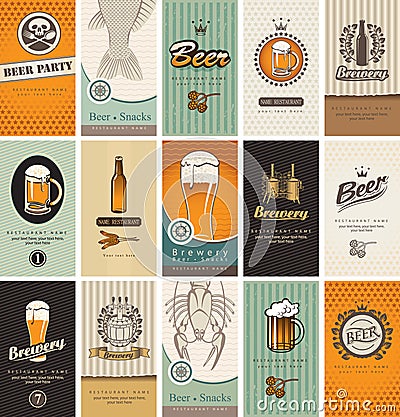 Topic of beer Vector Illustration