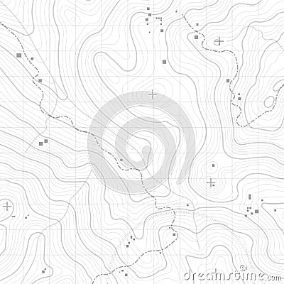 Topographic Background Vector Illustration