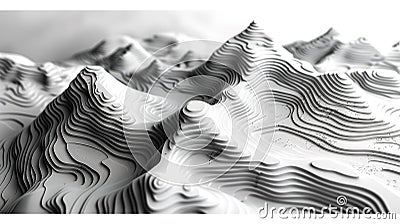 Topographic contour lines map seamless pattern copy space for text Stock Photo