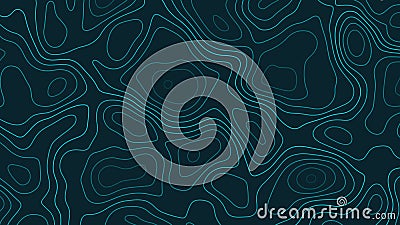 Topographic line background. Topography lines map. Contour geographic texture. Mountain pattern. Topograph terrain. Conditional Vector Illustration
