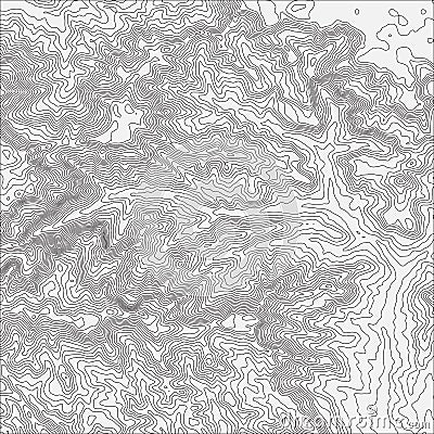 Topographic map background concept with space for your copy. Topo contour map background, vector illustration Vector Illustration