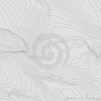 Topographic map background concept with space for your copy. Topography lines art contour , mountain hiking trail Vector Illustration