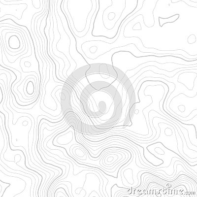 Topographic map background concept with space for your copy. Topography lines art contour , mountain hiking trail Vector Illustration