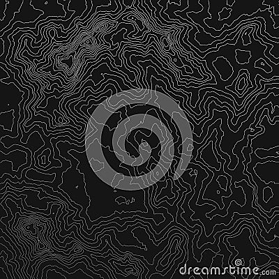 Topographic map background with space for copy . Line topography map contour background , geographic grid abstract Vector Illustration