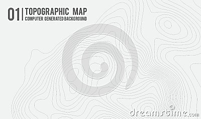 Topographic map background with space for copy . Line topography map contour background , geographic grid abstract Vector Illustration